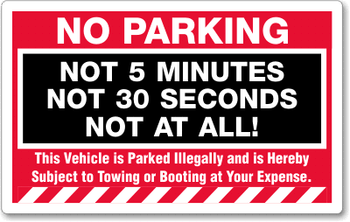 Sticker 8 1/2 x 11 Adhesivo Permanente - No Parking - de un color hasta cuatro colores de impresion. Sticker 8 1/2 x 11 Adhesivo Permanente - No Parking - de un color hasta cuatro colores de impresion.