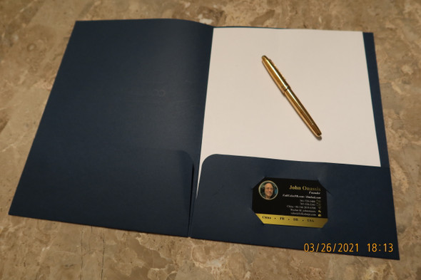 Folder Impreso Foil en 80 Libras Cartulina Hilo Entrega Gratis Puerto Rico