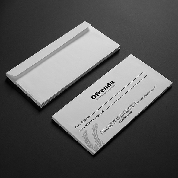 500 Sobres de Diezmo 6 3/4 Full Color Entrega Gratis 