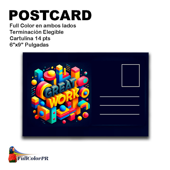 Postcards 6x9 Full Color Entrega Gratis Puerto Rico Postcards 6x9 Full Color Entrega Gratis Puerto Rico