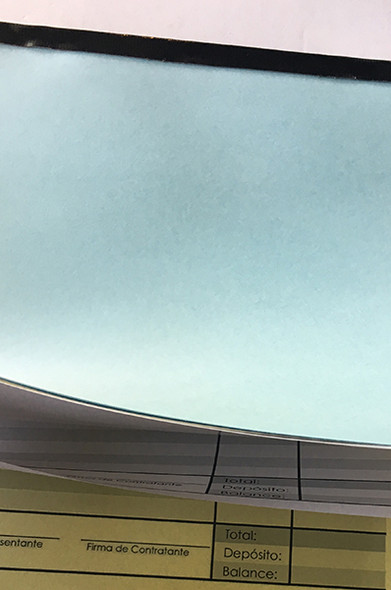 Libreta de Factura Original y copia