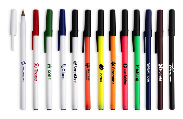 Colores de Bolígrafos disponibles - Escoja su color favorito. 