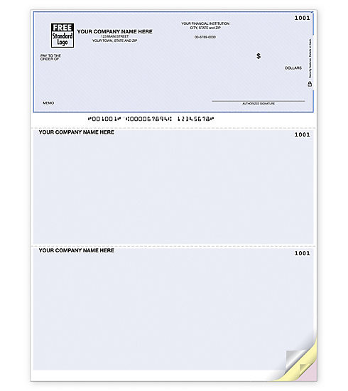 Cheque Full Label Cheques Laser 8 1/2 x 11 - Multiusos- De 1 Parte - Sin Lineas ...