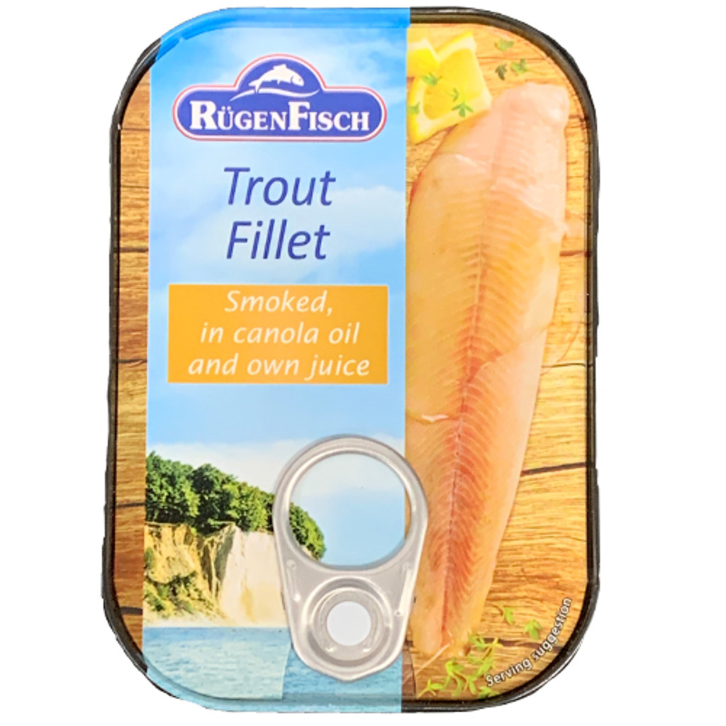 Ruegenfisch Smoked Trout Fillets, 3.9 oz