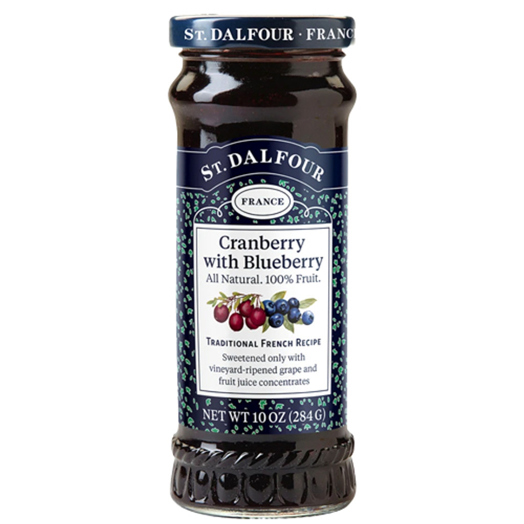 St. Dalfour Cranberry Blueberry Fruit Preserve 10 oz