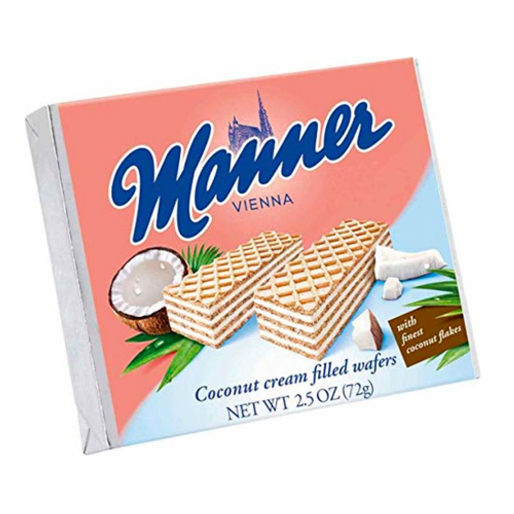 Manner Austrian Coconut Cream Wafers 2.54 oz.