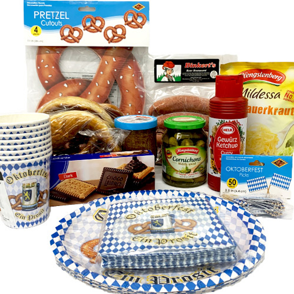 The Taste of Germany Oktoberfest Party Box for 4, Perishable, 12 lbs. - FREE SHIPPING