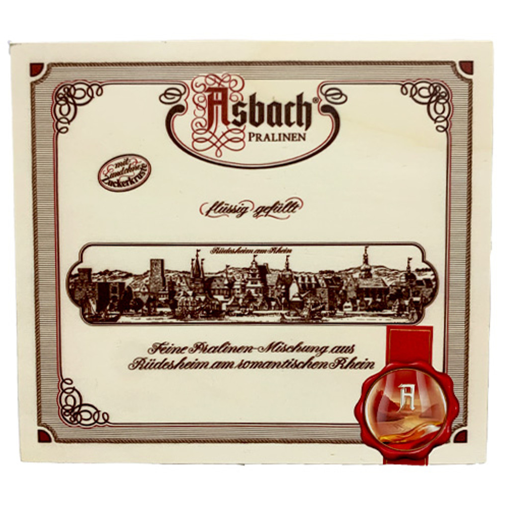 Asbach Brandy Wood Gift Box with Assorted Pralines, 14.1 oz