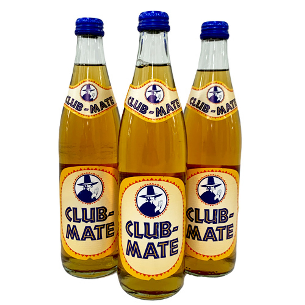 Club Mate Energy Soft Drink with Yerba Mate Tea, 3 bottles, 16.9 oz per bottle
