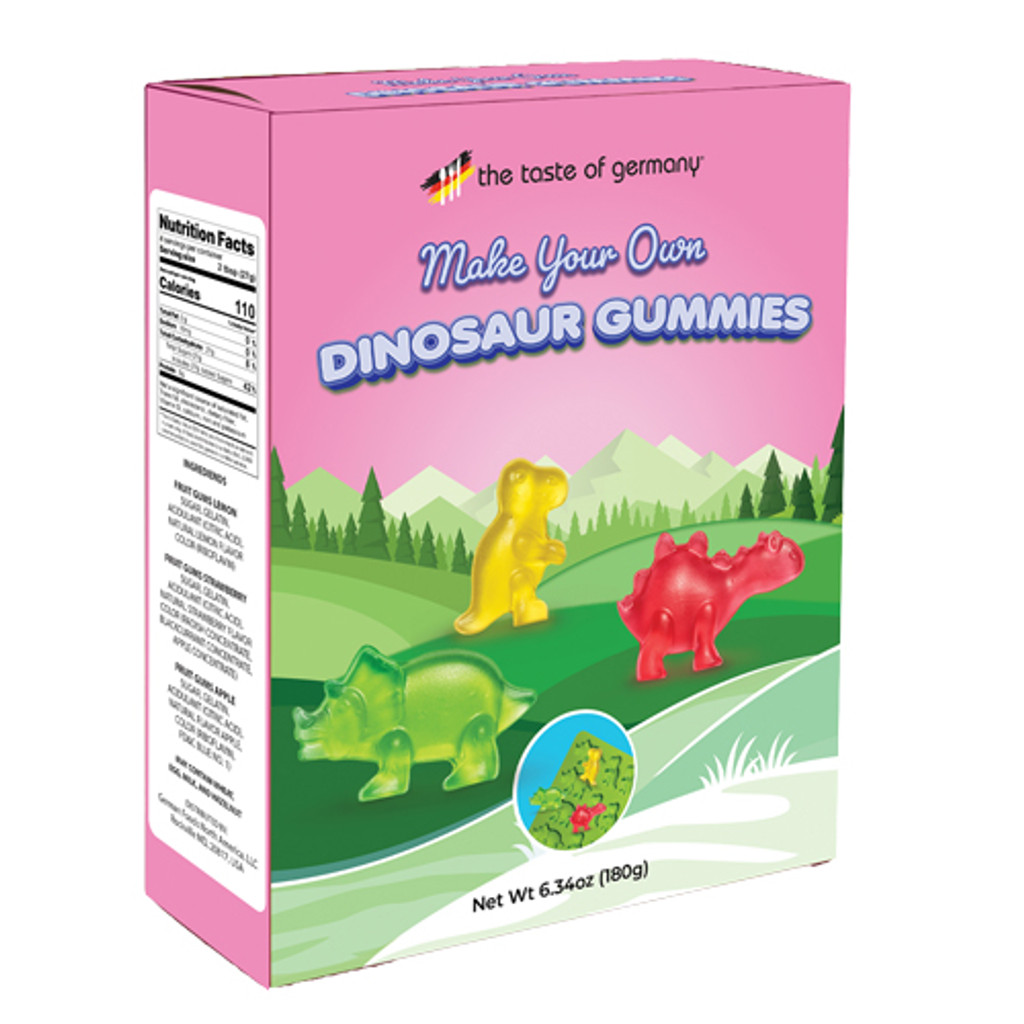 The Taste of Germany "Make Your Own Dinosaur Gummies" Kit, 180g