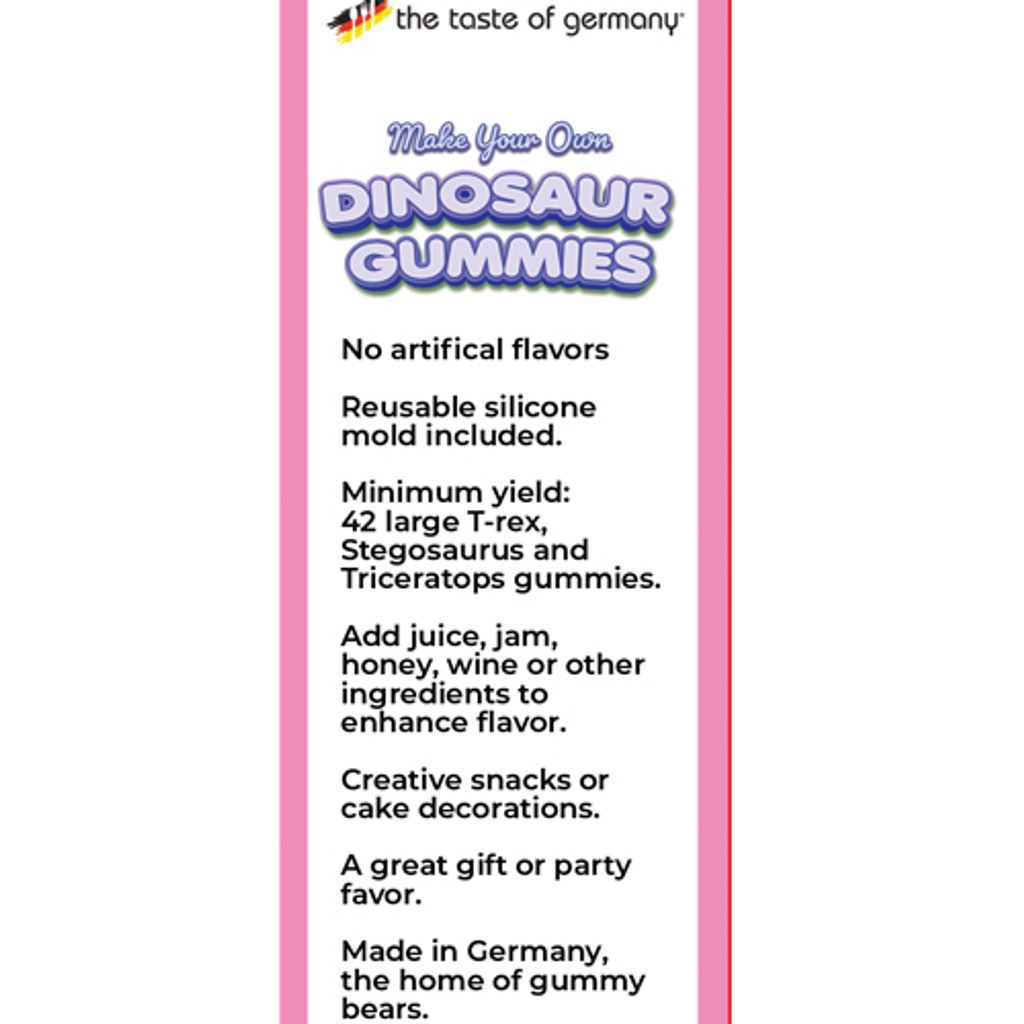 The Taste of Germany "Make Your Own Dinosaur Gummies" Kit, 180g