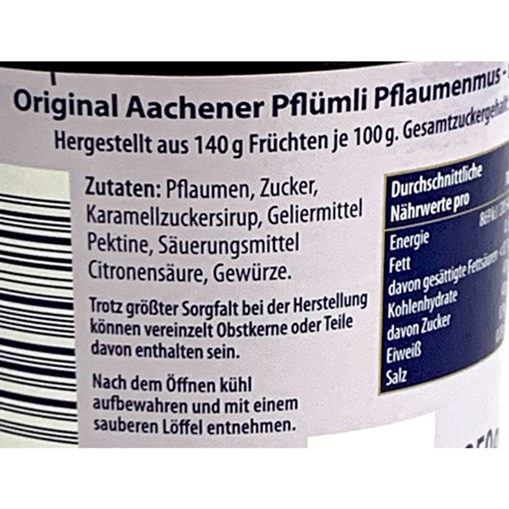 Zentis Original Aachener Plum Butter Spread 12.4 oz