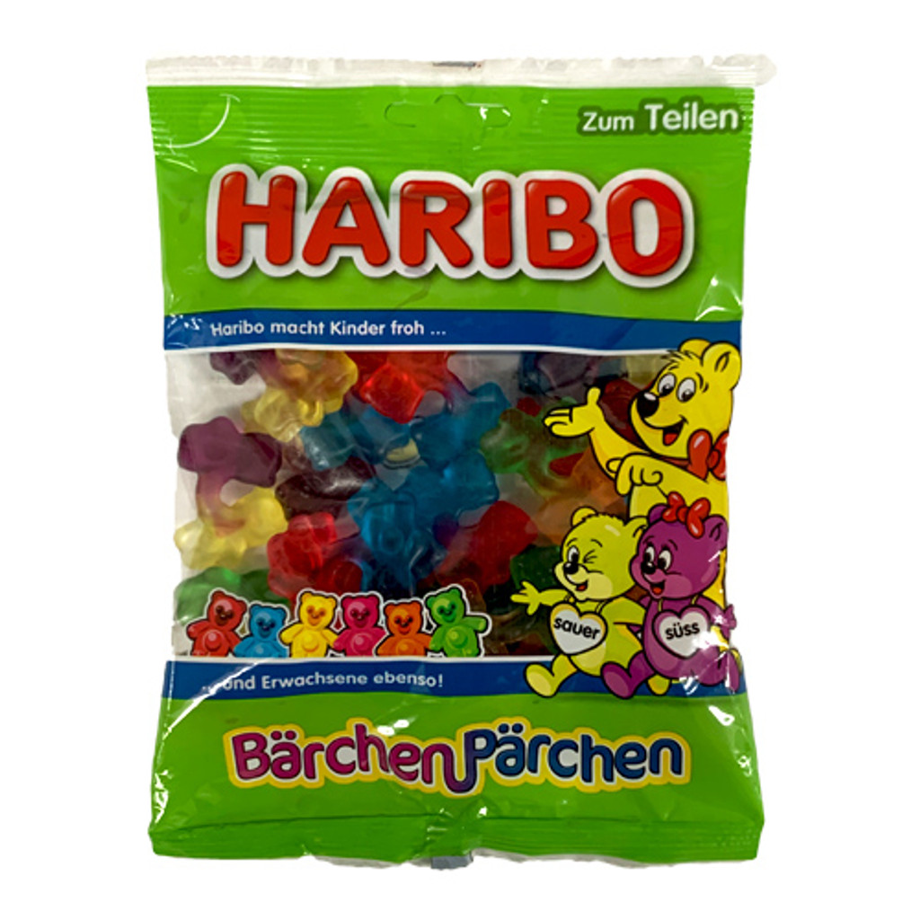 Haribo Gummy „Bärchen Pärchen“ Sweet and Sour Gummy Bear Pair, 6.2 oz