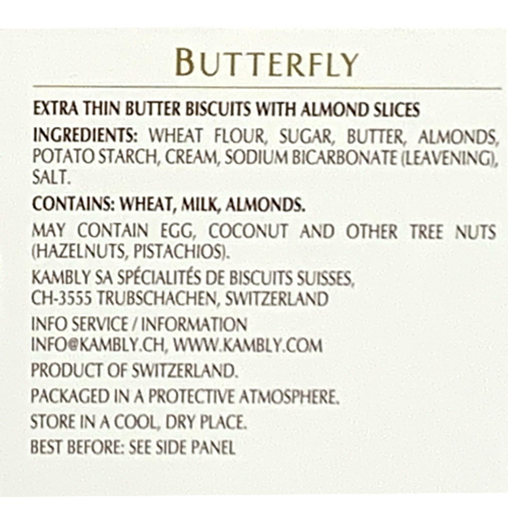 Kambly Butterfly Almond Butter Biscuits, 3.5 oz