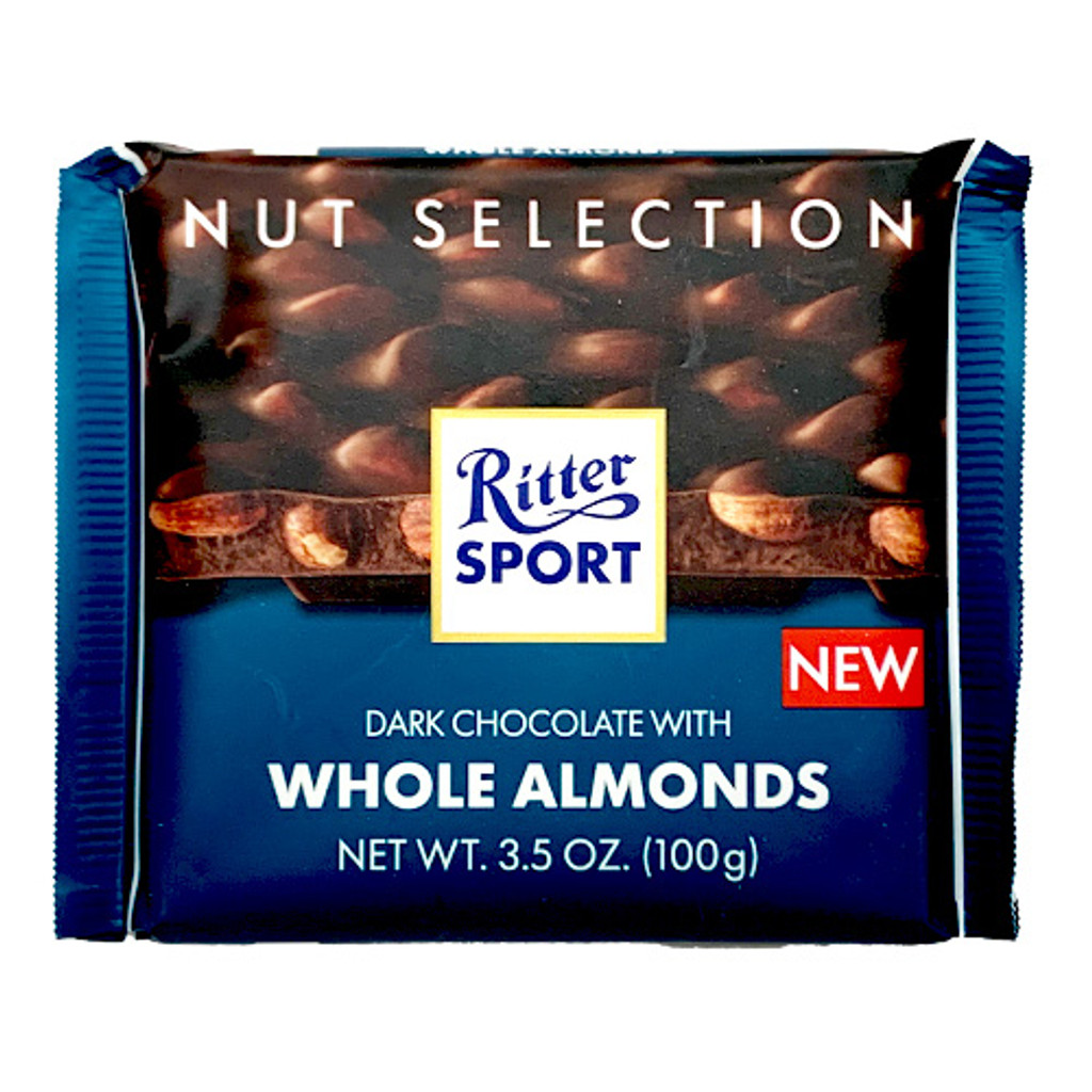 Ritter Sport Whole Almond Chocolate (Dark) 3.5 oz.