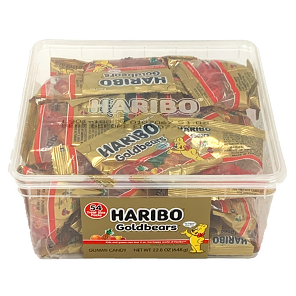 Haribo Gold Bears Mini Bags Snack Box, 54 ct