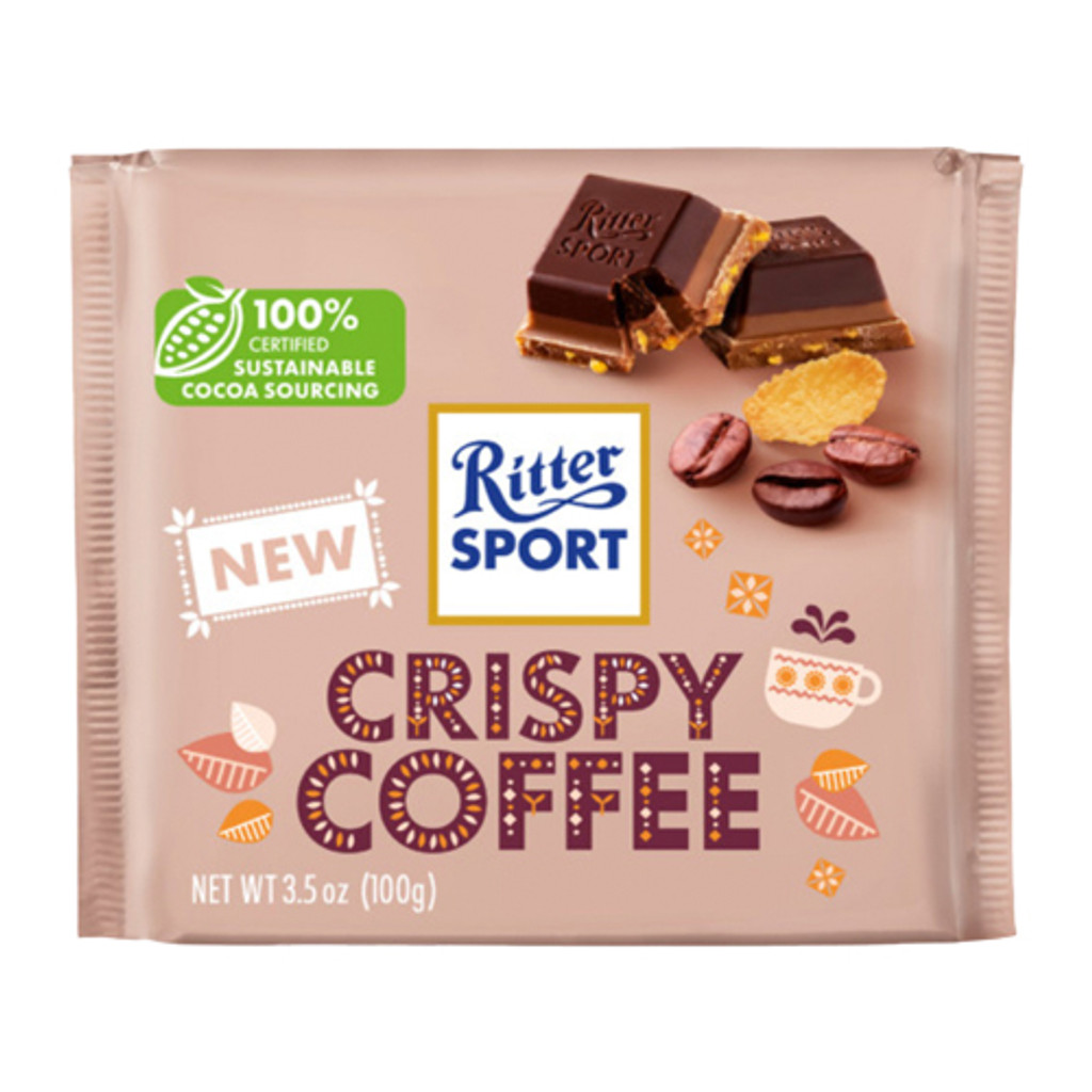 Ritter Sport "Crispy Coffee" Winter Chocolate Bar 3.5 oz