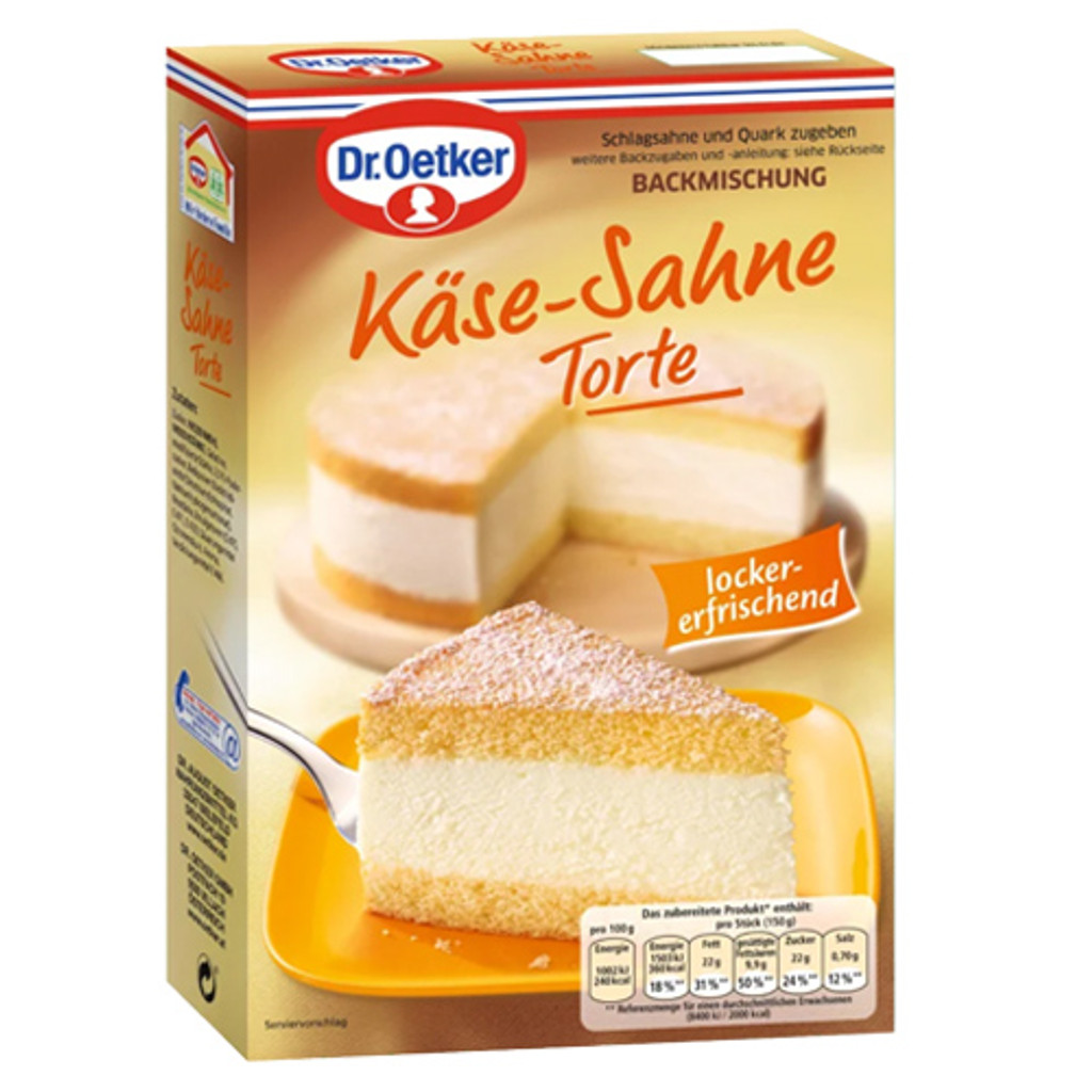 Dr. Oetker Cheese & Cream Cake Baking Mix, 13.6 oz