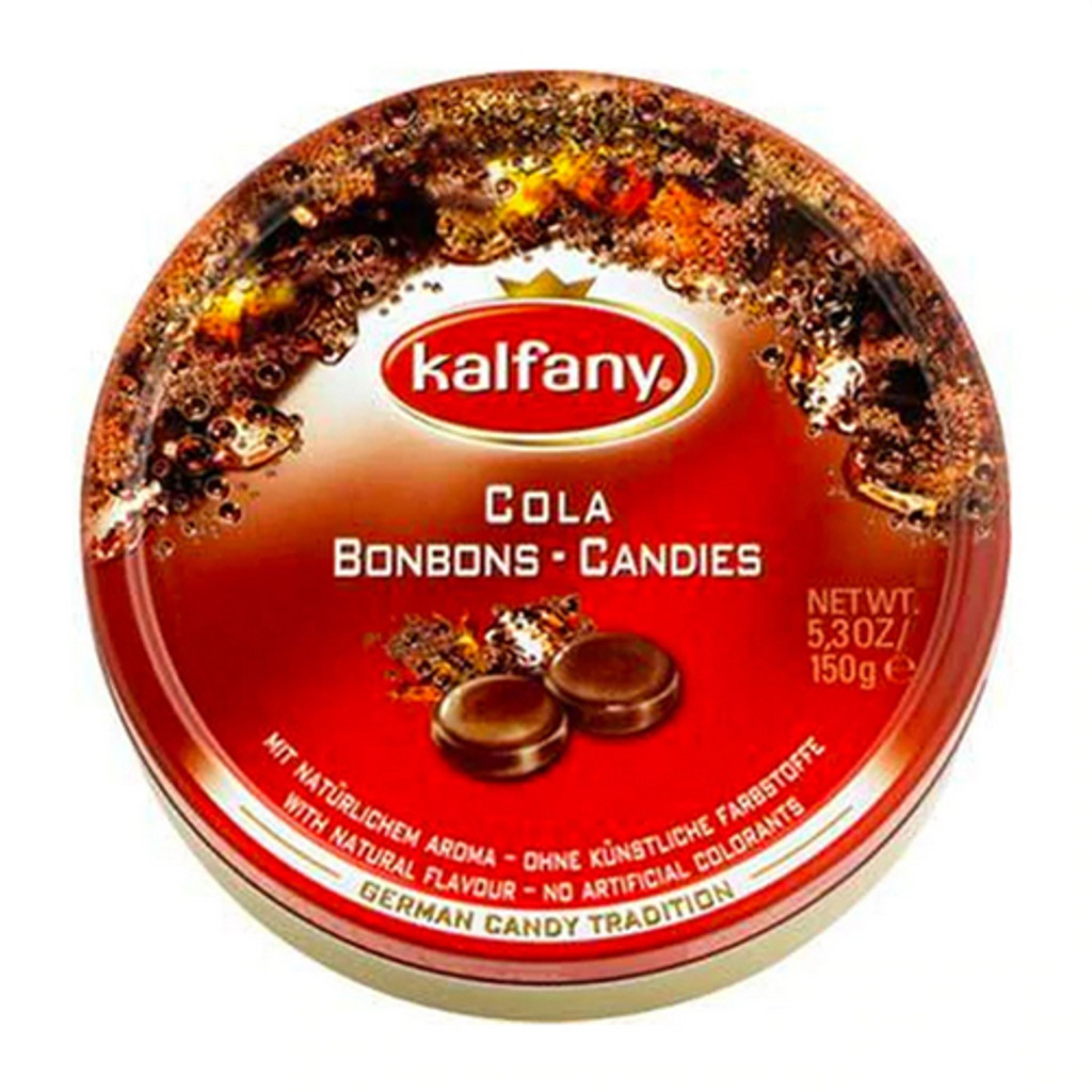 Kalfany Cola Flavored Hard Candies Tin, 5.3 oz