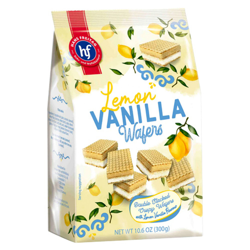 Hans Freitag Lemon Vanilla Wafers, 10.6 oz