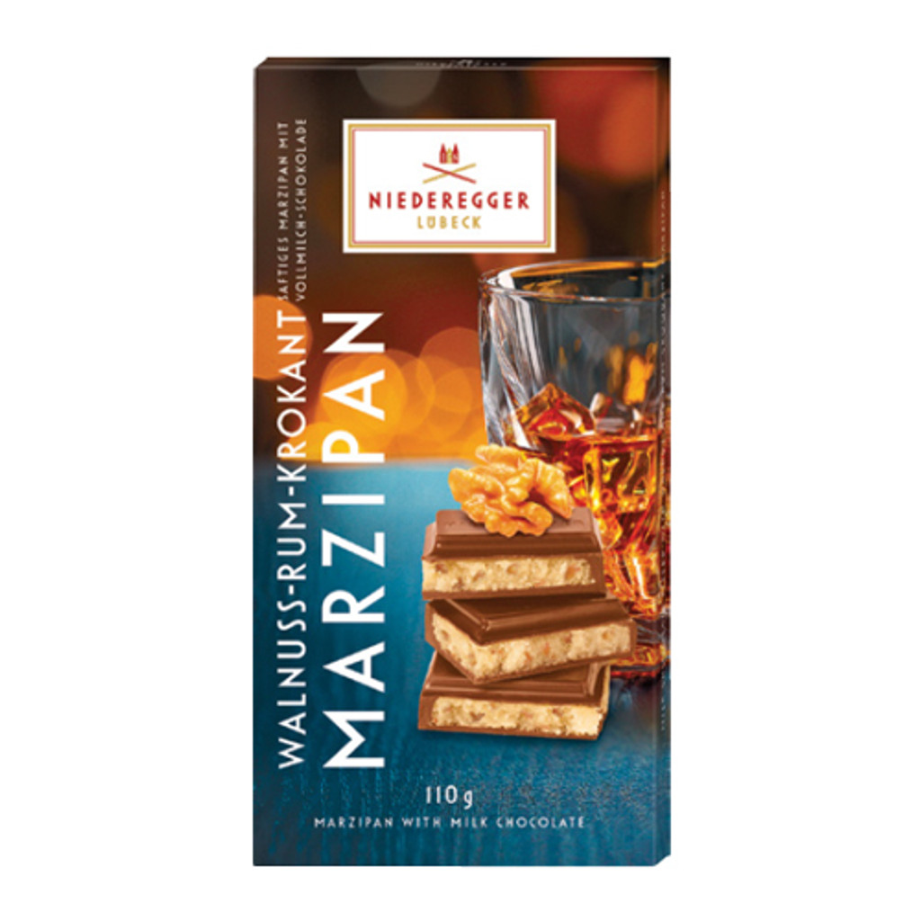 Niederegger Walnut Rum Croquant Marzipan Bar