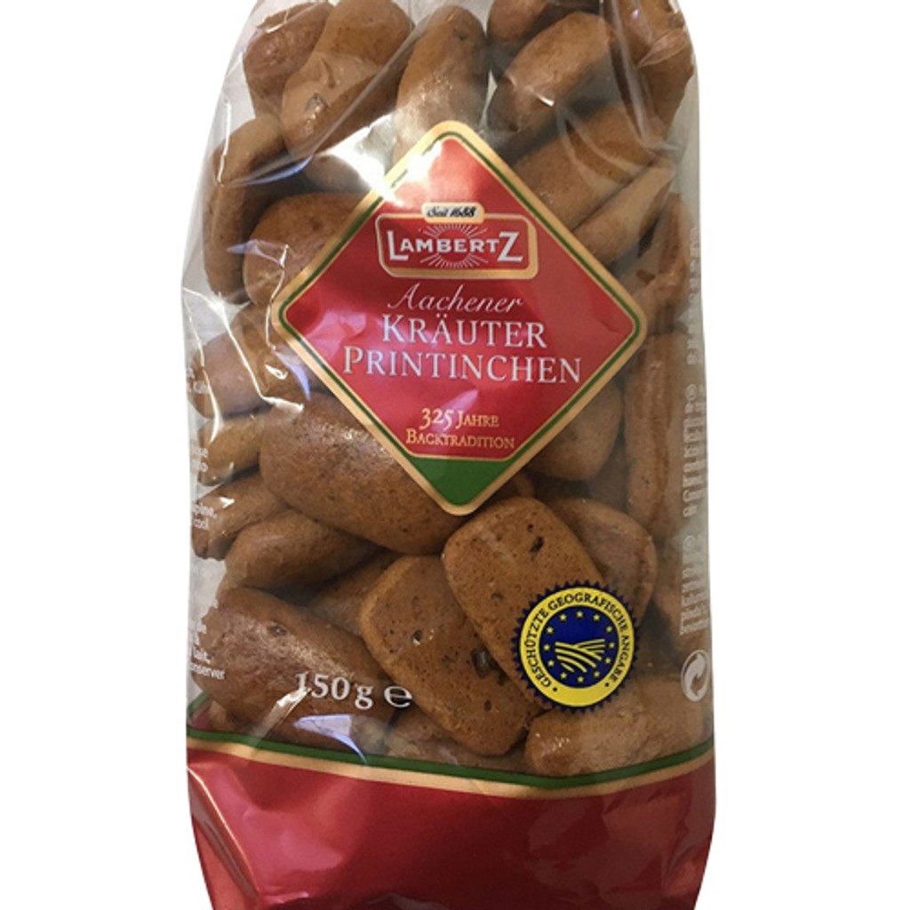 Lambertz Aachen „Kraeuter Printinchen“ Spiced Mini Lebkuchen in Bag