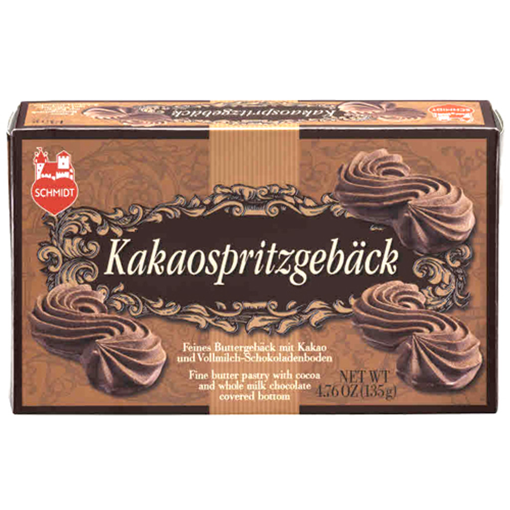 Lebkuchen Schmidt Premium Cocoa & Butter Shortbread Cookies, 135g