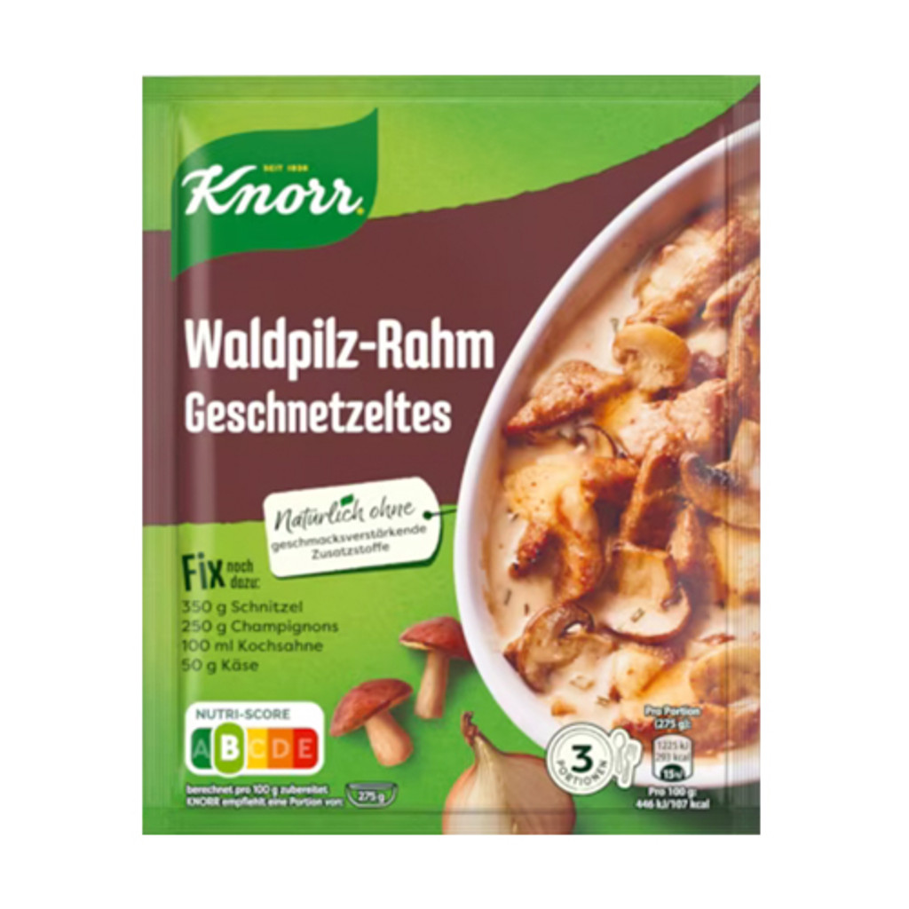 Knorr Waldpilz-Rahm Geschnetzeltes