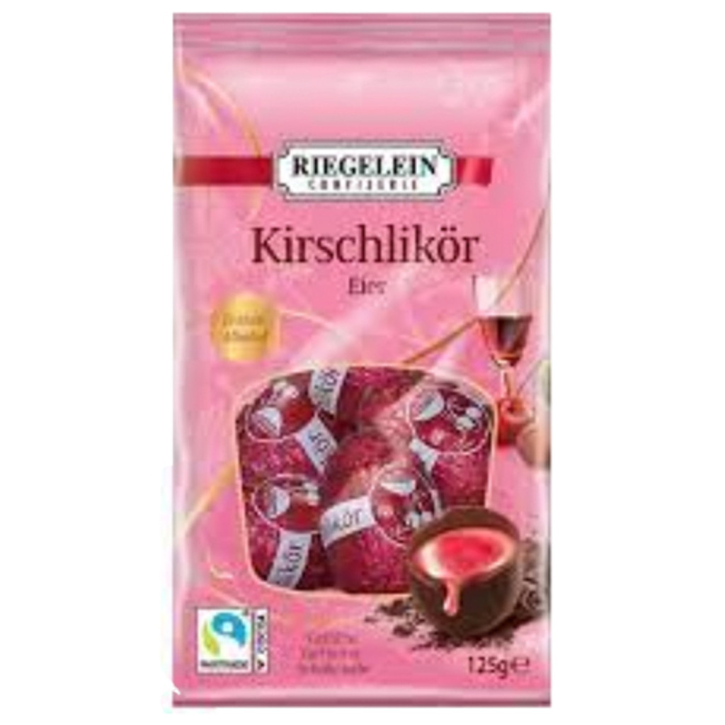 Riegelein "Kirschlikör" Cherry Brandy Chocolate Eggs , 4.4 oz