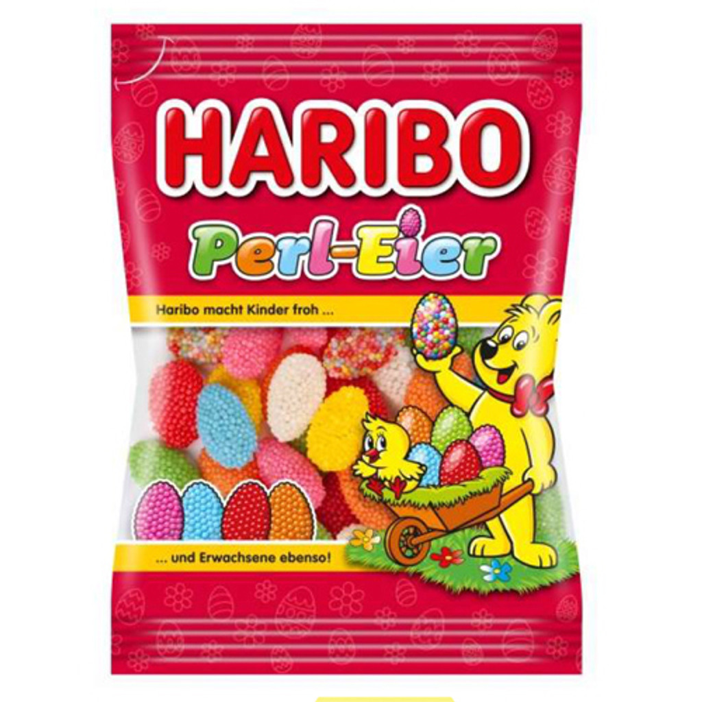 Haribo "Perl Eier" Jelly Eggs with Sugar Pearl Coating, 7 oz