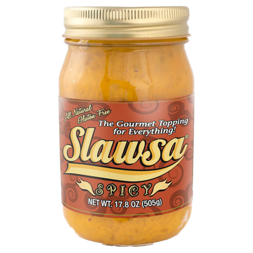 Slawsa Spicy Slaw & Salsa Condiment, 17.6 oz