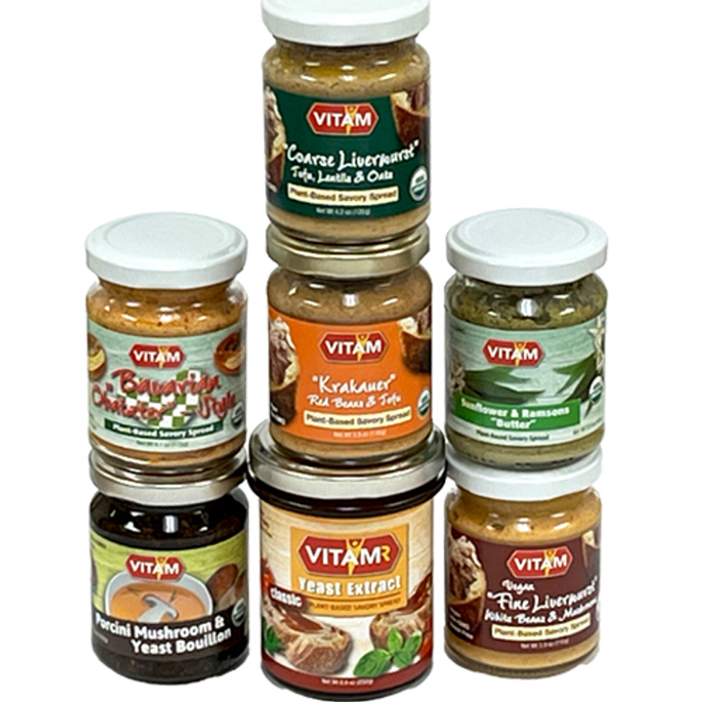 Vitam Organic Plant Based Savory Spreads and Bouillion Trial Collection - SPECIAL PRICE