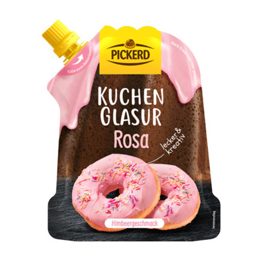 Pickerd Pink Raspberry Glaze for Baking in Pouch, 125g -  SALE