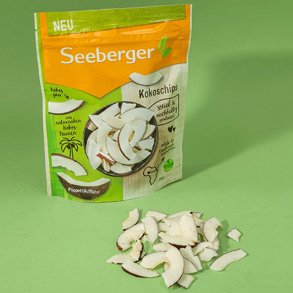 Seeberger Coconut Chips Natural Snacks, 110g