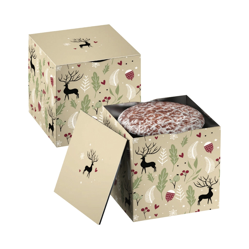 Wicklein Cube Tin with Oblaten Lebkuchen