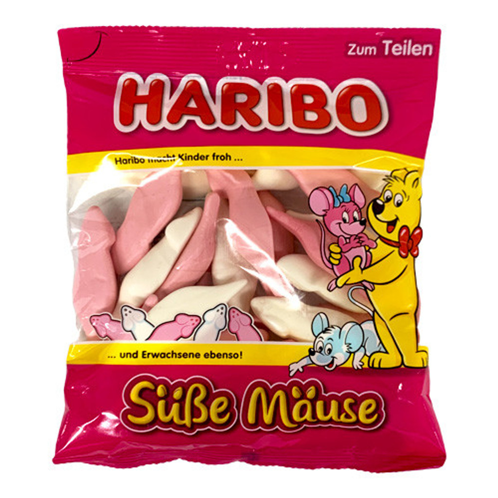 Haribo "Süsse Mäuse" Chewy Marshmallows, 175g - Made in Germany - SALE