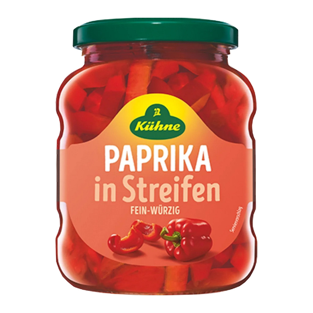 Kuehne Paprika in Streifen