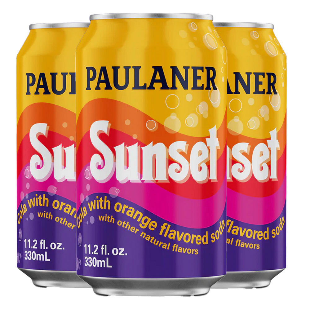 Paulaner "Sunset" Orange-Cola Soda in Can, 11.2 oz - 4 pack