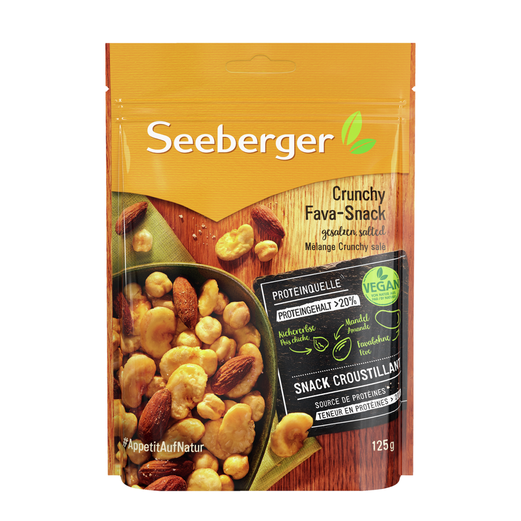 Seeberger Crunchy Fava and Chickpeas Protein Snack Mix, 150g (5.3oz) - DEAL