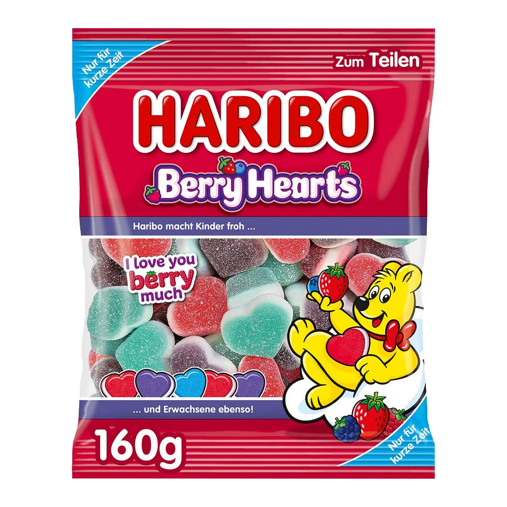 Haribo Berry Hearts Gummy Candy