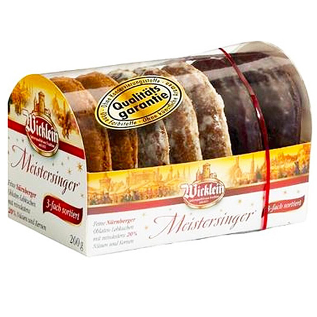 Wicklein Meistersinger Lebkuchen Assorted min 20% Nuts 7oz