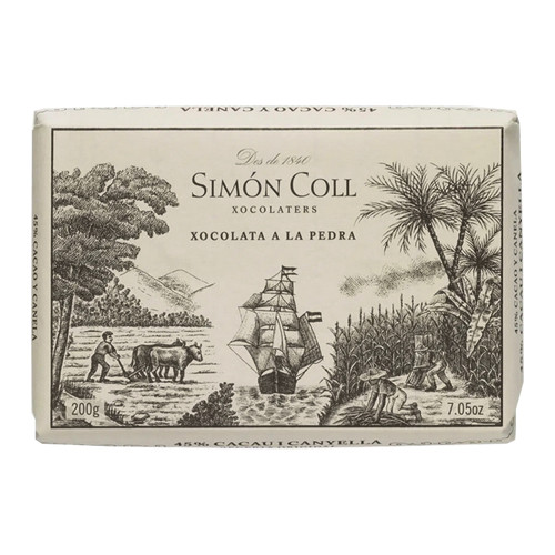 Simón Coll Drinking Chocolate Bar - Cinnamon, 7.1 oz. - The Taste