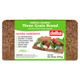Delba German Three Grain Bread (oat, barley, flaxseed) 16.75 oz