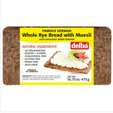 Delba Muesli Whole Grain Rye Bread 16.5 oz