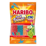 Haribo Zing Sour Streamers Gummy Candy Strips
