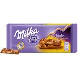 Milka Triple Caramel Chocolate Bar, 3.17 oz.