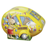 Heidel Easter Greetings Caravan Tin with Milk Cream Filled Chocolates, 4.3 oz