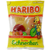 Haribo "Bunte Schnecken" Rotella Fruit Gummies in Bag - 4 oz. Made in Germany