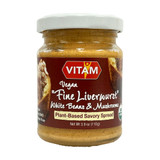 Vitam Vegan "Fine Liverwurst" Organic White Bean, Mushroom, Tomato Savory Spread, 4.2 oz