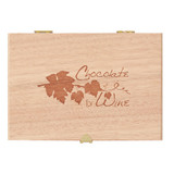 Dreimeister Chocolate Coins "Pair with Wine" in Wood Box, 12 pc.